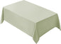 VidaFete Tablecloth 90*156inch Rectangle Table Cloth Polyester, Stain Wrinkle Resistant Polyester Dining Table Cover for Kitchen Dinning Party Wedding Rectangular Tabletop Buffet Decoration(Sagegreen)