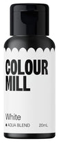 Colour Mill Aqua Blend Water-Based Food Coloring, 20 Milliliters White