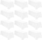 12 Pack Polyester Rectangle Tablecloth 90 x 132 Inch White Tablecloth for 6 Ft Rectangle Tables,Washable Fabric Table Covers Polyester Table Clothes for Wedding Parties Banque