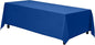 Gee Di Moda Rectangle Tablecloth - 90 x 132 Inch Royal Blue Table Cloth for 6 Foot Table with Floor-Length Drop - Heavy Duty Washable Fabric - 6 Ft Buffet Table, Holiday Party, Wedding & Baby Shower