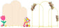 Wedding Arch Stand with Beige Spandex Fitted Arch Backdrop Cover Set 6FT 6.6FT 7.2FT Round Top Chiara Backdrop Stands and Covers for Birthday Party Baby Shower Banquet Decoration