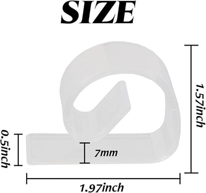 72PCS Transparent Clear Tablecloth Clips, Plastic Table Cloth Clips，Windproof Table Cover Holder Clamps，Table Cloth Holder for Christmas Home Wedding Party Indoor Outdoor Camping Picnic (72)