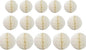 15pcs Honeycomb Balls Decorations 4'' 6'' 8'' Party Honeycomb Ball Flower Tissue Pom Poms Flower Ball Hanging Flower Balls for Baby Shower Birthday Wedding Nursery Decor(4'' 8'' 10'' Beige)