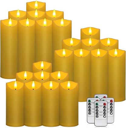 24 Packs of flameless LED Candles with timers and Flashing Battery Operation for Halloween, Christmas and Wedding decoration96 (24pack)