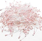 HAHIYO 700Pcs 3mm Light Pink Pearl Double Head Flower Stamen Pistil Hand-Made Artificial Flower Pistil para Flore Pearlized Floral Stamen Flower Pollen Stamen for Flower Making Scrapbook Decoration