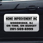 Car Magnet Signs Custom - 24"x12" (Set of 2), 30-mil Thickness with Rounded Corners (White)