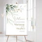 Personalized Wedding Welcome Sign, Flowers Wedding Welcome Sign, Wedding Welcome Sign, Custom Wedding Sign, Welcome To Our Wedding Sign, Flowers Wedding Board, Wedding Decorations Signs # 12
