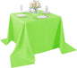 Cupuamon Square Tablecloth 90x90 inch Washable Polyester Fabric Table Cloth for Wedding Party Dining Banquet Decoration（90x90,Apple Green）