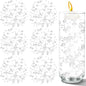 100 PCS Artificial Floating Beads for Centerpieces Vases, White 8+3mm String Beads for Wedding Party Faux Pearl String for Decorating, String Pearls for Crafts Vase Filler