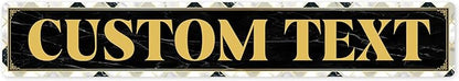 Custom Sign, Custom Street Sign, 11 Font Colors, 13 Font Styles, 4 Hole Options, 22 Sizes, 6x36 Inches, Rust Free DiBound, Fade Resistant, Made in USA by My Sign Center (Marble Tile)