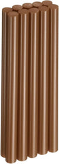 HARFINGTON 10pcs Hot Glue Sticks 0.43" Dia x 7.87" Long EVA Mini Hot Melt Adhesive Glue Stick for Hot Melt Gun Wood Plastic Glass Flowers Fabrics Foam, Brown