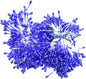 HAHIYO 700Pcs 3mm Royal Blue Pearl Double Head Flower Stamen Pistil - Handmade Artificial Pearlized Floral Pollen for Making, Scrapbook Decoration