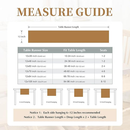2 Pack Grey Long Table Runner 12 x 108 Inch Solid Color Farmhouse Runners Coffee Table Dresser for Daily Party Home Decoration