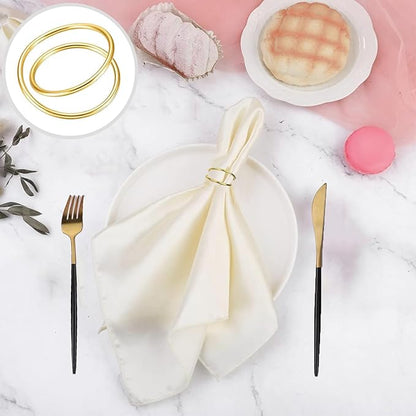 Gold Napkin Rings - 36 PCS Metal Spiral Napkin Rings(Spiral) Napkin Holders Buckles for Family Dinner, Wedding, Party,Table Decorations