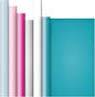 Jillson Roberts 6 Roll-Count All-Occasion Solid Color Gift Wrap Available in 7 Different Assortments, Contemporary Pastels