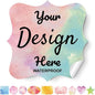 Personalized Labels - Custom Stickers With Any Design, Image, Logo, Text for Business, Thank You Labels (Fancy Frame, 1.5"x1.5", 100 Labels)