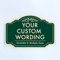 Custom Decorative Outdoor Metal Signs, Personalized Aluminum Signs, Customized Driveway Signs, Waterproof Signs Made In USA, Design 2 Forest Green 42x28 In
