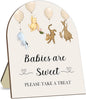 Winnie The Pooh Baby Shower Decoration Sign - Classic Pooh Babies are Sweet Please Take A Treat - 9 * 11IN