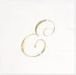 Gift Boutique 100 Gold Monogram Cocktail Napkins Letter E Disposable Paper Hand Towels for Bathroom Wedding Baby Shower Holiday Party Decor