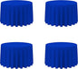 BRILLMAX 4 Pack Royal Blue Round Tablecloths 108 Inch - Circle Bulk Linen Polyester Fabric Washable Table Cloth Cover for Wedding Reception Banquet Birthday Party Buffet Restaurant