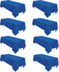 8 Pack Royal Blue Tablecloth 60 x 102 Inch Rectangular Tablecloths for 6 Foot Rectangle Tables, Wrinkle Resistant Blue Table Cloth Washable Polyester Fabric Cover for Party Wedding Banquet