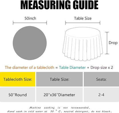 OQSQ Gold 50" Round Sequin Tablecloth, Glitter Tablecloth for Bridal Shower Decorations, Birthday, Wedding, Dessert, Banquet.