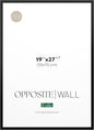 Opposite Wall - 50x70 cm - Black Solid Wood Picture Frame - Lightweight, Versatile & Shatterproof - Wall Hanging Photo or Poster Frame - Wall Decor for Office, Gallery & Home, 19 3/4 x 27 1/2 in
