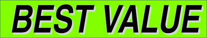 Ez-line Vinyl Windshield Stickers 3 Dozen 15 Inch Chartreuse Slogan Dealership Pro Pack for Car Lots (EZ115-Pack10)