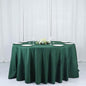 Efavormart Round Tablecloth, 132 Inch Stain & Wrinkle Resistant Washable Table Cloth, Decorative Polyester Fabric Table Cover for Banquet, Wedding, Dining- Hunter Green