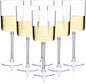 Ciaell 6 Pack Plastic Wine Glasses - 10 Oz Plastic Disposable Wine Glasses with Stem Perfect for Parties & Weddings & Poolside & Outdoors & Camping