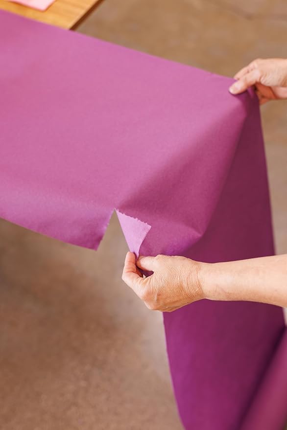 American Homestead Paper Table Runner Roll - 78 ft. Disposable Linen-Like Table Cover Roll - 20 Perforated Table Runners (16" x 48") for Parties, Weddings, and Events - Kiwi Green