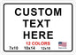 Custom Signs Outdoor Metal for Home Office Business, Personalized, Door, Porch, Delivery, Man Cave, Shop, Garage, Street. For Outside or Inside Use. Our Metal Signs Are UV Printed Solid Aluminum (Border, 12x18 inches)