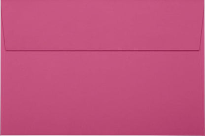 LUXPaper A9 Invitation Envelopes | Peel & Press | 5 3/4" x 8 3/4" | Magenta Pink | 80lb. Text | 50 Qty