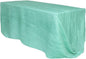 YOUR CHAIR COVERS - 90 x 156 inch Rectangular Crinkle Taffeta Tablecloth - Robin Egg, Rectangle Table Linens for 8 ft Rectangular Tables, Wedding Crushed Table Cloth