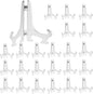 Juvale Clear Mini Easels for Place Cards - 4-Inch Clear Plastic, Pack of 24 - Easels for Pictures - Picture Holders for Tables