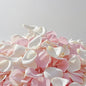 3.5 Oz Dried Rose Petals Wedding Biodegradable Petals, Natural Preservation Real Flower Petals, Suitable for Flower Petals for Flower Girl, Romantic Night, Table Decoration (White+Pink, 100g)