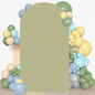 Sage Arch Cover Green Wedding Arch Stand Covers 6FT Arched Backdrop Cover Spandex Arch Covers Stretchy Backdrop for Arch Wall Panels Chiara Back Drop Cover Baby Shower Party Decorations