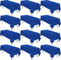 12 Pack Polyester Tablecloth 60 x 126 Inch Royal Blue Tablecloth for 8 Ft Rectangle Tables,Washable Fabric Table Covers Polyester Table Clothes for Wedding Parties Banque