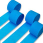PartyWoo Crepe Paper Streamers 4 Rolls 328ft, Pack of Blue Crepe Paper for Party, Wedding, Birthday, Baby Shower Decorations (1.8 Inch x 82 Ft/Roll)