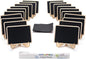 ONUPGO Mini Chalkboard Signs, 20 Pack Small Wooden Chalkboard Labels with Easels Stand, Place Cards, Food Signs, Blackboards for Table Numbers, Weddings Signs, Party Decoration