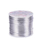 BENECREAT 12 17 18 Gauge Aluminum Wire (17 Gauge,380FT) Anodized Jewelry Craft Making Beading Floral Colored Aluminum Craft Wire - Silver