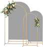 Metal Arch Backdrop Stand and Cover Set, 8FT, 7.2FT Party Backdrop, Easy to Assemble, Backdrop Stand for Parties, Birthday, Baby Shower