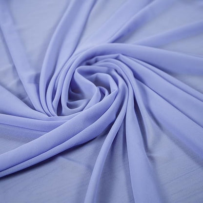 Wedding Arch Draping Fabric 20 Ft Periwinkle Color Chiffon Drapes for Weddings Chiffon Wedding Arch Drapes Fabric Ceremony Reception Swag Chiffon Fabric Drapery Party Ceiling Decoration