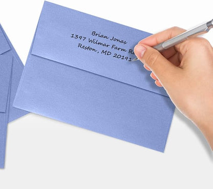 LUXPaper A7 Invitation Envelopes | Peel & Press | 5 1/4" x 7 1/4" | Vista Metallic | 80lb. Text | 500 Qty