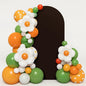 LEBENGURU Upgraded 6FT Wedding Arch Cover, Brown Spandex Fitted Arch Backdrop Cover, Round Top Chiara Stand Covers for Birthday Party Baby Shower Banquet Balloon Décor