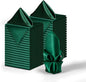 36 Pack Square Satin Dinner Napkins, 16x16 Inches Silky Soft Smooth Table Cloth Napkins for Restaurant Weddings Banquet Party Decoration, Blackish Green