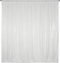 Poise3EHome White Sequin Backdrop, 8FT x 10FT Sequin Photography Backdrop Curtain for Party Decoration