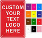 Custom Sign, Personalized Metal Signs, Customize for Office, Business, Workplace, Office, Home, Delivery Signs, Metal Sign With Your Own Image, Text,Photo, Pets, Kids Art Made in USA (Design 5)
