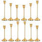 CHILL RECIPE Candlestick Holders Gold Taper Candle Holders, 12 PCS Candle Sticks Holders for Home Decor Table Centerpiece Wedding Housewarming Festival