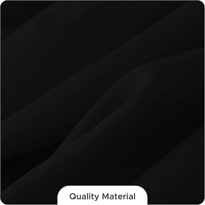 Fitable 8 Pack Rectangle Tablecloths: Stain Resistant Wrinkle Free Fabric Table Clothes, Washable Reusable Polyester Table Covers for Wedding Party Birthday Banquet Reception(Black, 60x102 Inch)